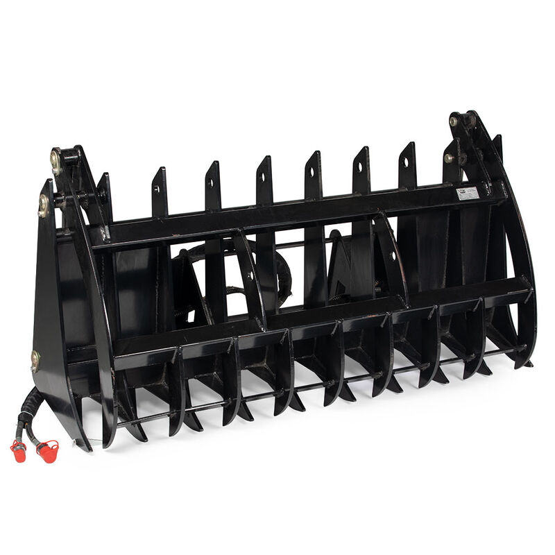 New 72" Root Grapple Attachment for Skid Steers w/ cylinder covers Made in USA! 